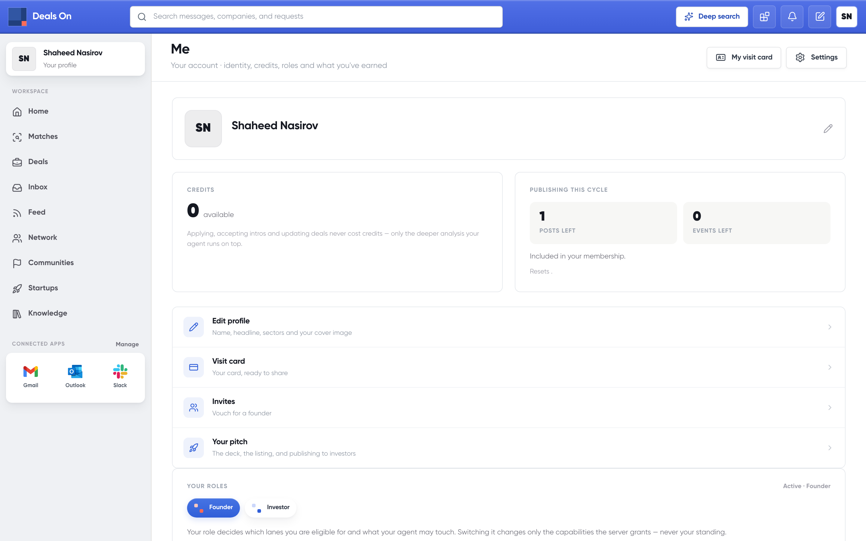 Your profile